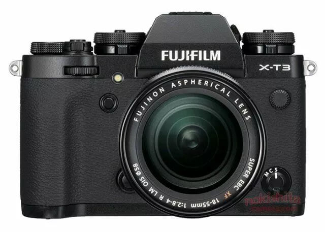 富士X-T3相机将于9月6日发布 首批外观照曝光