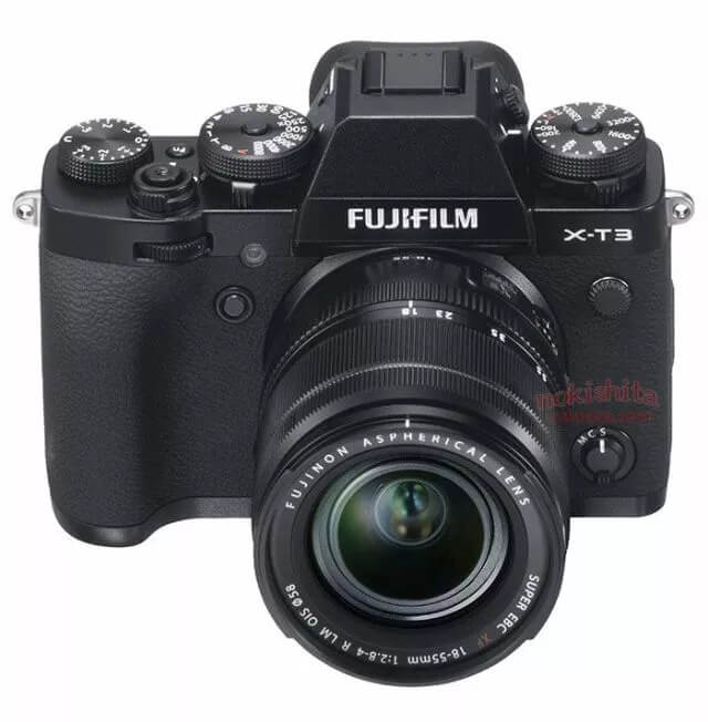 富士X-T3相机将于9月6日发布 首批外观照曝光