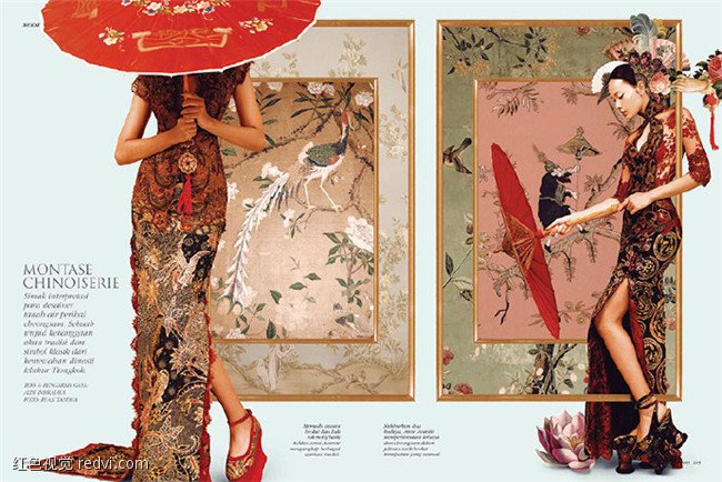 印尼摄影师Ryan Tandya的中国风创意贴画艺术摄影《Montase Chinoiserie》