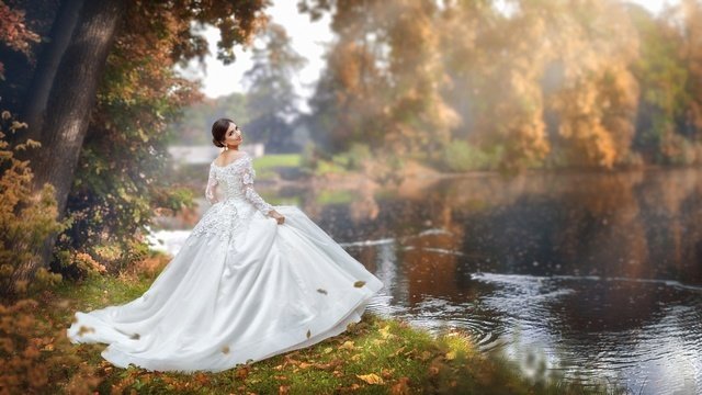俄罗斯女摄影师的梦境花嫁婚纱摄影写真