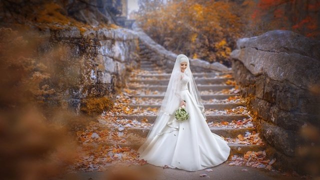 俄罗斯女摄影师的梦境花嫁婚纱摄影写真