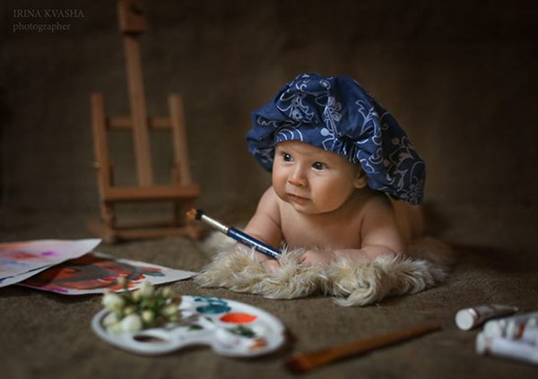 儿童摄影技巧 暗调婴儿摄影构思分析